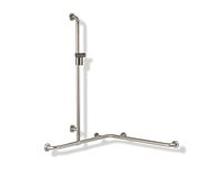 Hewi 805 barre de douche/baignoire 805.35.34090 1100 x 962 x 962 mm, support de douche noir de jais