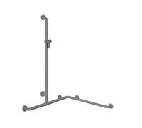 Hewi 805 main courante de douche / baignoire 805.35.32092 1250 x 1185 x 762 mm, support de douche anthracite