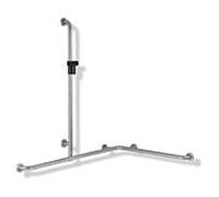 Hewi 805 main courante de douche / baignoire 805.35.32090 1250 x 1185 x 762 mm, support de douche noir profond