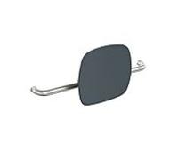 Hewi 805 support dorsal 805.51.90698 Acier inoxydable satiné, réglable sur place, blanc signal