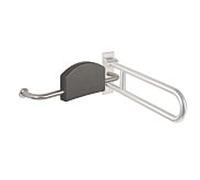 Hewi 805 support dorsal 805.51.920L acier inoxydable, poignée gauche, rosace droite