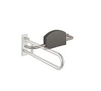 Hewi 805 support dorsal 805.51.920R acier inoxydable, poignée à droite, rosace à gauche