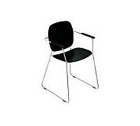 Hewi 950 chaise de bain 950.51.3114090 noir de jais, avec dossier/accoudoir et porte-serviettes