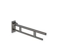 Hewi System 900 Bras de support mobile 900.50.40160SC saillie 600 mm, Inox revêtement par poudre gris foncé perle mica foncé mat