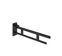 Hewi Bras de support mobile système 900 900.50.40560DC saillie 900 mm, acier inoxydable peint par poudrage noir profond mat