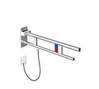 Hewi Bras de support système 900 900.50.15240 saillie 850 mm, acier inoxydable chromé, gauche