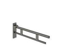 Hewi Bras de support système 900 900.50.16260SC saillie 900 mm, acier inoxydable peint par poudrage gris foncé perle mica profond mat
