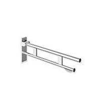 Hewi Bras de support système 900 900.50.16540 saillie 850 mm, acier inoxydable chromé, porte-papier WC