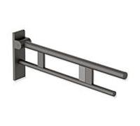 Hewi Bras de support système 900 900.50.17960SC saillie 700 mm, acier inoxydable peint par poudrage gris foncé perle mica profond mat, à droite, déverrouillage radiocommandé