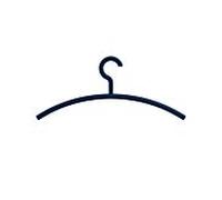 Hewi cintre 570.1B50 crochet fixe, mat, bleu acier