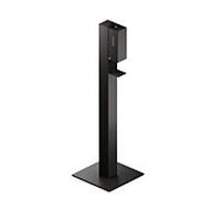 Hewi Colonne de distributeur de désinfection sensorielle 900.06.01360SC aluminium peint par poudrage gris foncé perle mica profond mat, aluminium poudré