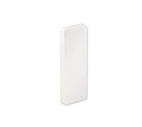 Hewi Couvercle système 900 900.50.00260AS acier inoxydable peint par poudrage blanc deep matt, polyamide blanc matt, pour plaques de montage