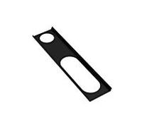 Hewi étagère 950.13.0019DC 470mm, peint par poudrage, noir mat profond, droite