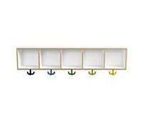 Hewi étagère suspendue M20.02.001 1000x200x200mm, 5 places avec Haken