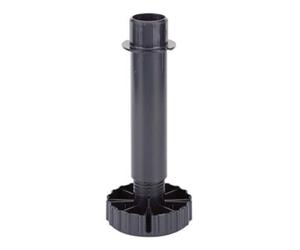 HEWI Hettich Pied réglable noir mat 070151 80 mm plage 74-110 mm Quantité:1