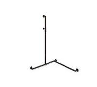 Hewi Main courante de douche System 900 900.35M30060ER 1250 x 765 x 765 mm, acier inoxydable revêtement par poudre gris foncé mat profond, droite