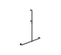 Hewi Main courante de douche System 900 900.35M46260ER 1250 x 914 mm, revêtement par poudre gris foncé mat profond