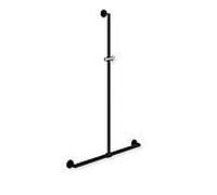 Barre d'appui Hewi System 900 avec barre de douche Noir mat/chrome 900.35.43060 JK