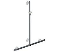 Hewi main courante de System 800 K match0 950.35.4309186 1100 x 1184 mm, sable, avec barre de support de douche coulissante