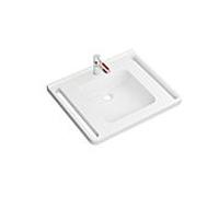 Hewi minérale 950.19.06884 65x55cm, blanc , avec mitigeur lavabo , umbra