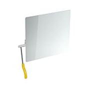 Hewi miroir basculant 802.01.100L18 725x741x73mm, levier gauche, senfgelb