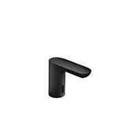 Hewi Mitigeur de lavabo infrarouge Sensoric AQ1.12S20060DC rond, à piles, noir profond mat, alimentation secteur 230 V