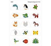 Hewi pictogrammes 33.1771D série animaux, autocollant, multicolore