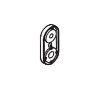Hewi plaque de base 4.193.974 vert pomme, pour le support de miroir