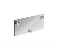 Hewi plaque de montage 950.51.01440 240x105x15,6mm, rectangulaire , Inox chromé