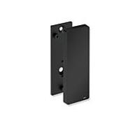 Hewi plaque de montage System 900 900.50.00360CV pour mobile Poignées d'appui rabattables , Inox thermolaqué noir mat profond, polyamide blanc mat, avec couvercle