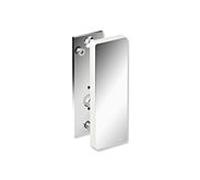 Hewi Plaque de montage système 900 900.50.0034098 pour bras porteurs mobiles, acier inoxydable chromé, polyamide brillant blanc de sécurité, avec couvercle