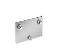 Hewi Plaque de montage système 900 900.51.001XA acier inoxydable satiné, 163x109x15.6mm