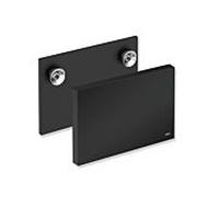 Hewi Plaque de montage système 900 900.51.00360CV Plaque thermolaquée noir mat profond, Rahmen noir, avec couvercle