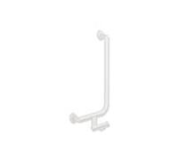 Hewi Poignée angulaire système 900 900.22.11360DX 600 x 300 mm, acier inoxydable blanc deep matt, gauche