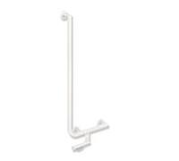Hewi Poignée angulaire système 900 900.22.11560DX 900 x 400 mm, acier inoxydable blanc deep matt, gauche