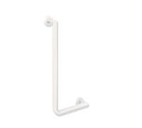 Hewi Poignée angulaire système 900 900.22.13160DX acier inoxydable peint par poudrage blanc matt, 600 x 300 mm, version droite