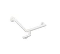 Hewi Poignée angulaire système 900 900.22.33260DX 620 x 283 mm, acier inoxydable blanc deep matt, droite