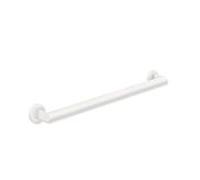 Hewi Poignée de maintien système 900 900.36.00460DX longueur 700 mm, revêtement par poudre blanc deep matt