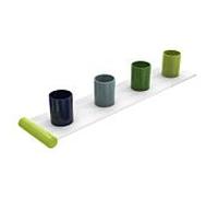 Hewi porte-gobelet pour brosse à dents 800.03.41174 4 places, vert pomme, kit d'extension