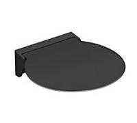 Hewi R380 siège rabattable 950.51.4219092 mobile, revêtement par poudre blanc, 380 x 407 x 110 mm, surface d'assise gris anthracite