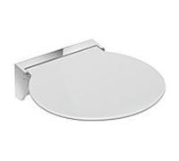 Hewi R380 siège rabattable 950.51.4259092 380 x 405 x 107 mm, siège gris anthracite, mobile, chromé