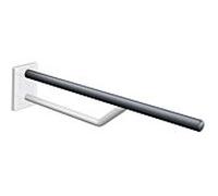Hewi rail de support mural System 800 K 950.50.3309990 poutre inférieure blanc pur, noir profond, saillie 850 mm