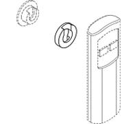 Hewi S 50 66270 pour télécommande S 50, pour fixation Fidlock