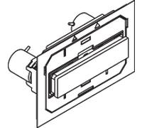 Hewi S 50 plaque de Module WC pour WC - Module WC , gris, manuel