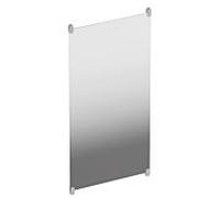 Hewi S 801 miroir mural 801.01B30095 600x1200x6mm, avec supports, mat, gris roche