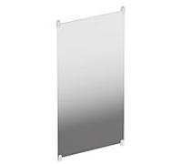 Hewi S 801 miroir mural 801.01B30097 600x1200x6mm, avec supports, mat, gris clair