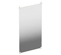 Hewi S 801 miroir mural 801.01B30099 600x1200x6mm, avec supports, mat, blanc pur