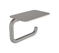 Hewi Série 480 WC - Porte-papier 480.21.00260SC avec étagère, revêtement par poudre gris foncé perle mica mat profond