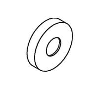 Hewi Serie 801 rosette 1085695 pour barres Ø 33 mm, gris pierre