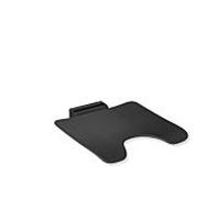 Hewi Siège rabattable système 900 900.51.20460CV 450 x 112 x 525 mm, acier inoxydable thermolaqué noir mat, polyamide noir mat, avec découpe hygiénique